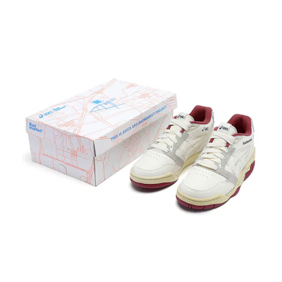 x ASICS Badmarket GEL-FUSE 'White Grey Red'