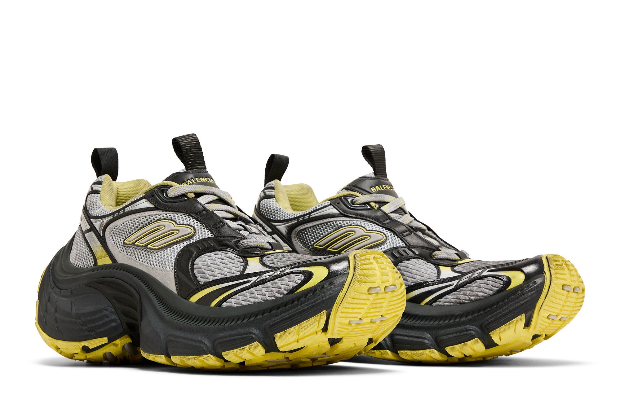 バレンシアガ 10XL スニーカー グレー/イエロー 792779-W2MV2-1097を