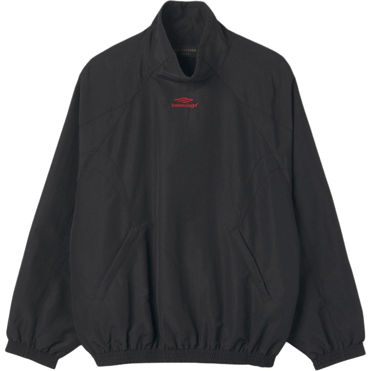 Balenciaga 3B Sports Icon FW22 Black Logo Long Sleeve Sweatshirt Men 720158TKO481000