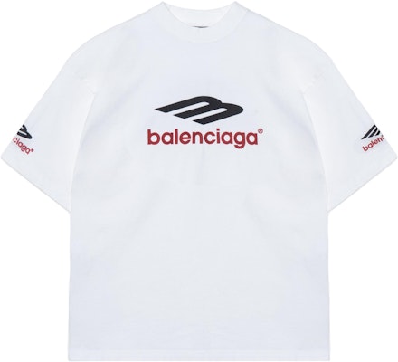 Camiseta Blanca Oversize Unisex Balenciaga 3B Sports Icon FW23 con Logo Bordado. 764235TPVD79065 Buy Camiseta Blanca Oversize Unisex Balenciaga 3B Sports Icon FW23 con Logo Bordado. 764235TPVD79065