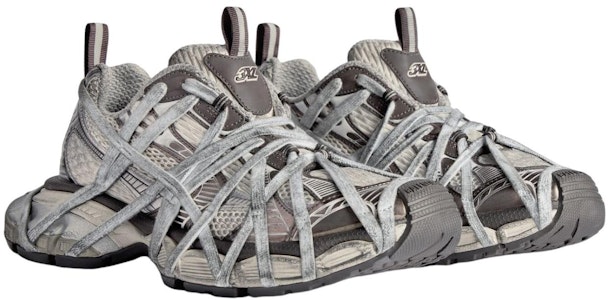 Balenciaga 3XL Extreme Lace Sneaker 'Worn-Out - Coklat Kelabu' 778698W3XLL2097 Lookbook Balenciaga 3XL Extreme Lace Sneaker 'Worn-Out - Coklat Kelabu' 778698W3XLL2097