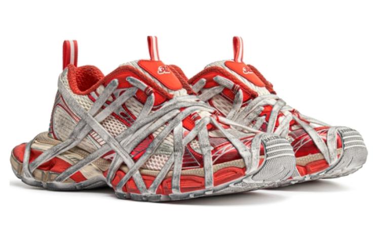 Lookbook Balenciaga 3XL Extreme Lace Zapatillas 'Usadas - Naranja Beige' 778698W3XLL7597