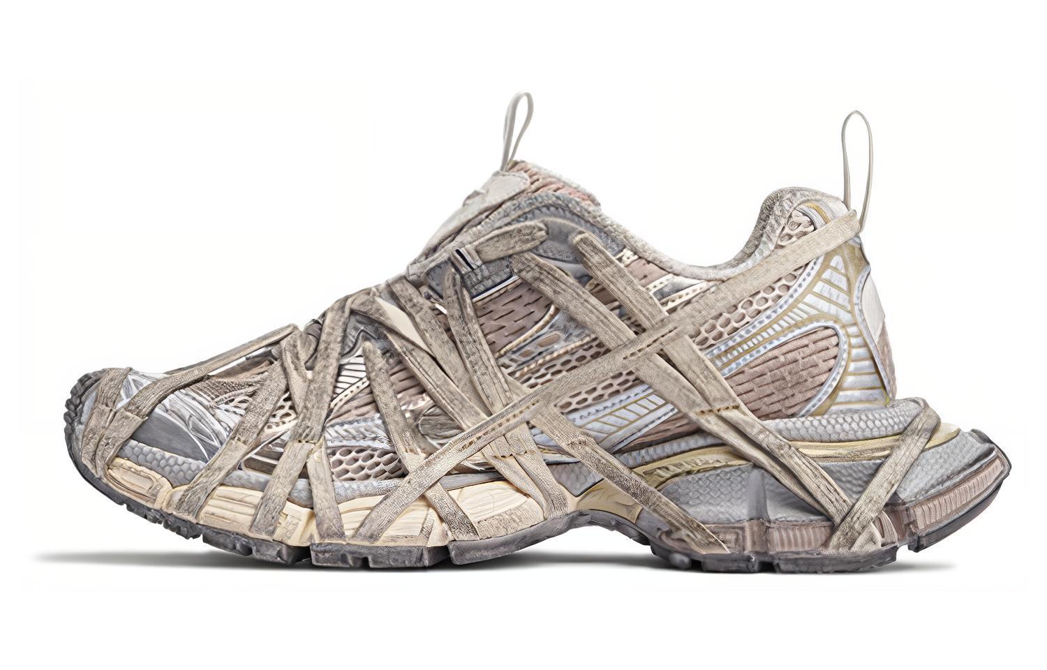 Balenciaga 3XL Extreme Lace sneakers 'Light Beige Mesh and Polyurethane' 778698W3XLL9191