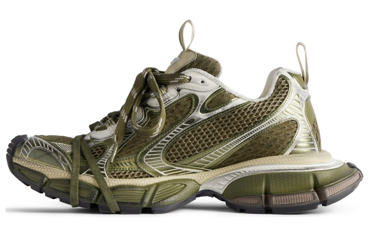Balenciaga 3XL Sneaker 'Worn-Out - Dark Green Light Beige'