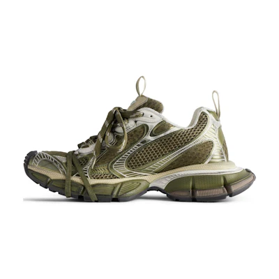 Balenciaga 3XL Sneaker 'Worn-Out - Dark Green Light Beige'