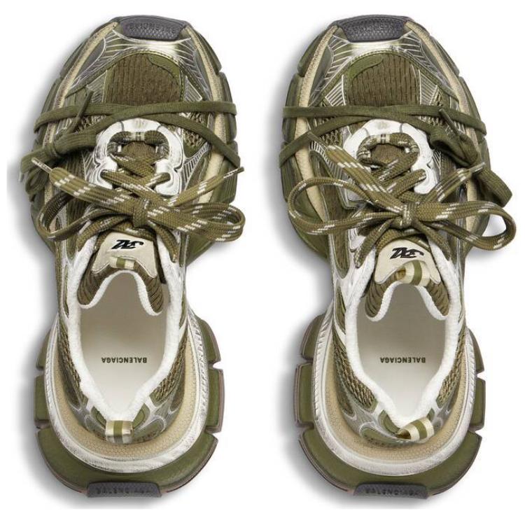 Balenciaga 3XL Sneaker 'Worn-Out - Dark Green Light Beige' 圖 5