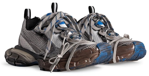 Balenciaga 3XL Sneaker 'Usang - Abu Gelap Biru' 734734-W3XL7-1214 Lookbook Balenciaga 3XL Sneaker 'Usang - Abu Gelap Biru' 734734-W3XL7-1214