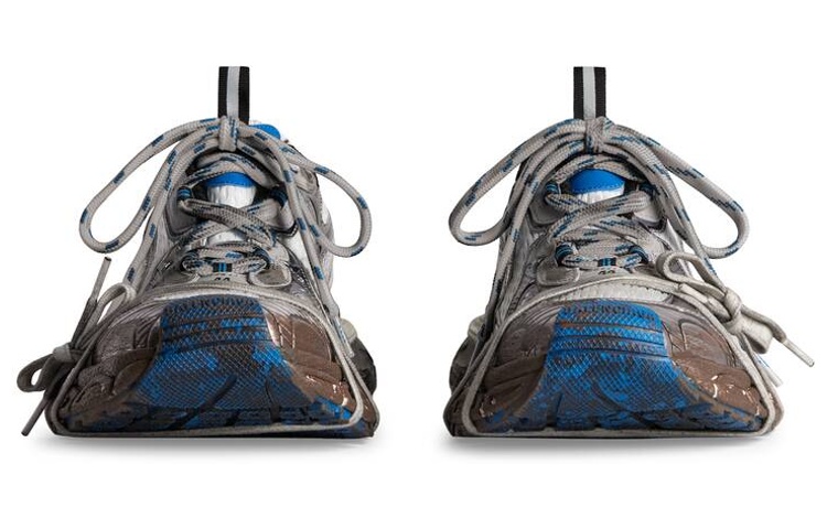 Purchase 巴黎世家3XL运动鞋“破旧 - 深灰蓝” 734734-W3XL7-1214