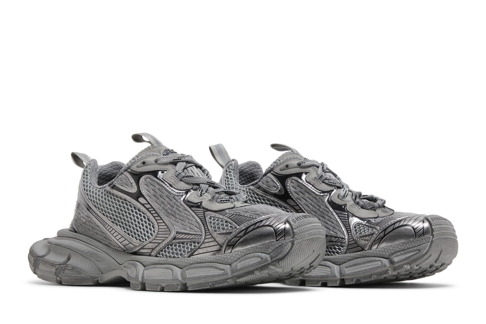 Cheap Balenciaga巴黎世家 厚底繫帶 低筒 生活休閒鞋 男款 灰色 做舊版