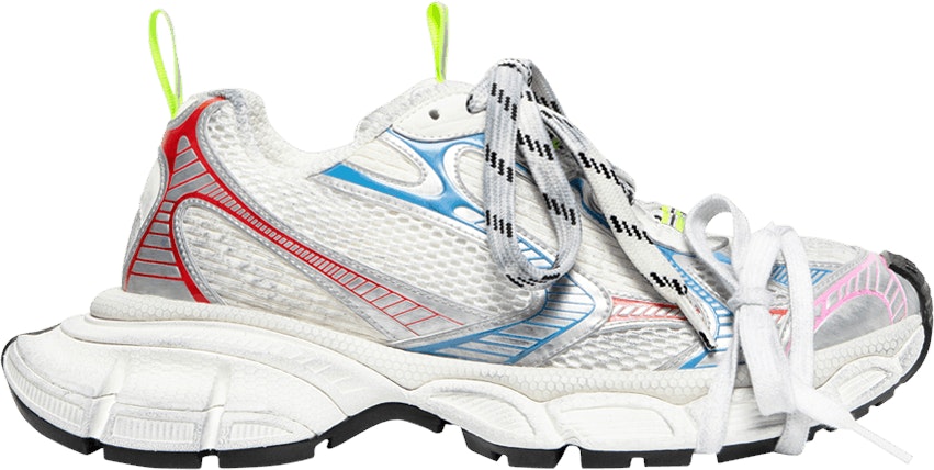 balenciaga-3-xl-sneaker-worn-out-white-blue-red-wmns