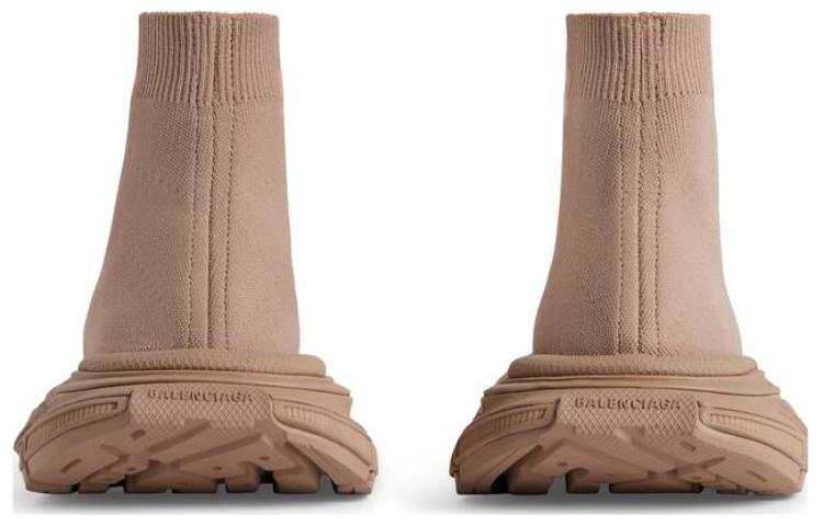 Lookbook 巴黎世家 3XL 回收針織襪套運動鞋 米色 758483W2DG12910