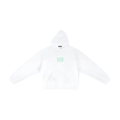 Balenciaga 520 Capsule SS22 White Numeric Print Oversized Hoodie Unisex 674986TMVL69164
