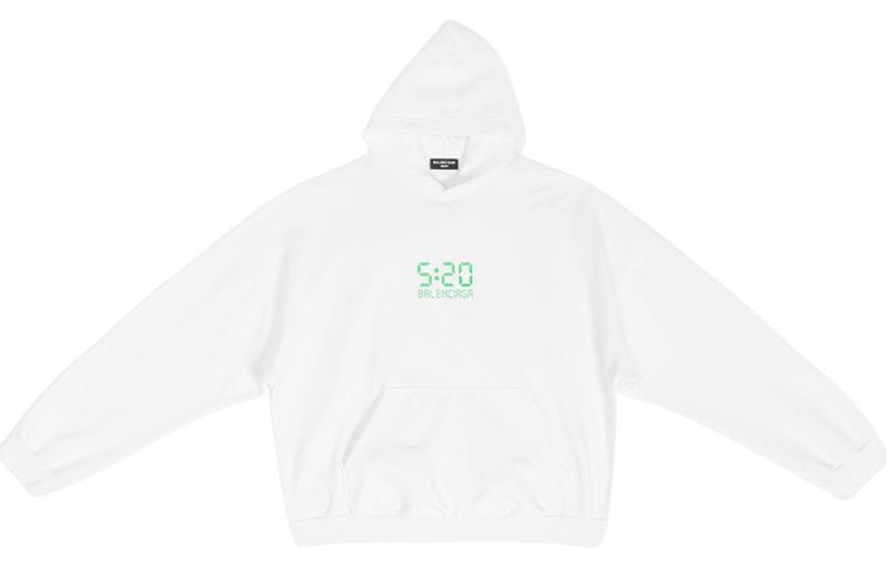 Balenciaga 520 Capsule SS22 White Numeric Print Oversized Hoodie Unisex 674986TMVL69164 圖 2