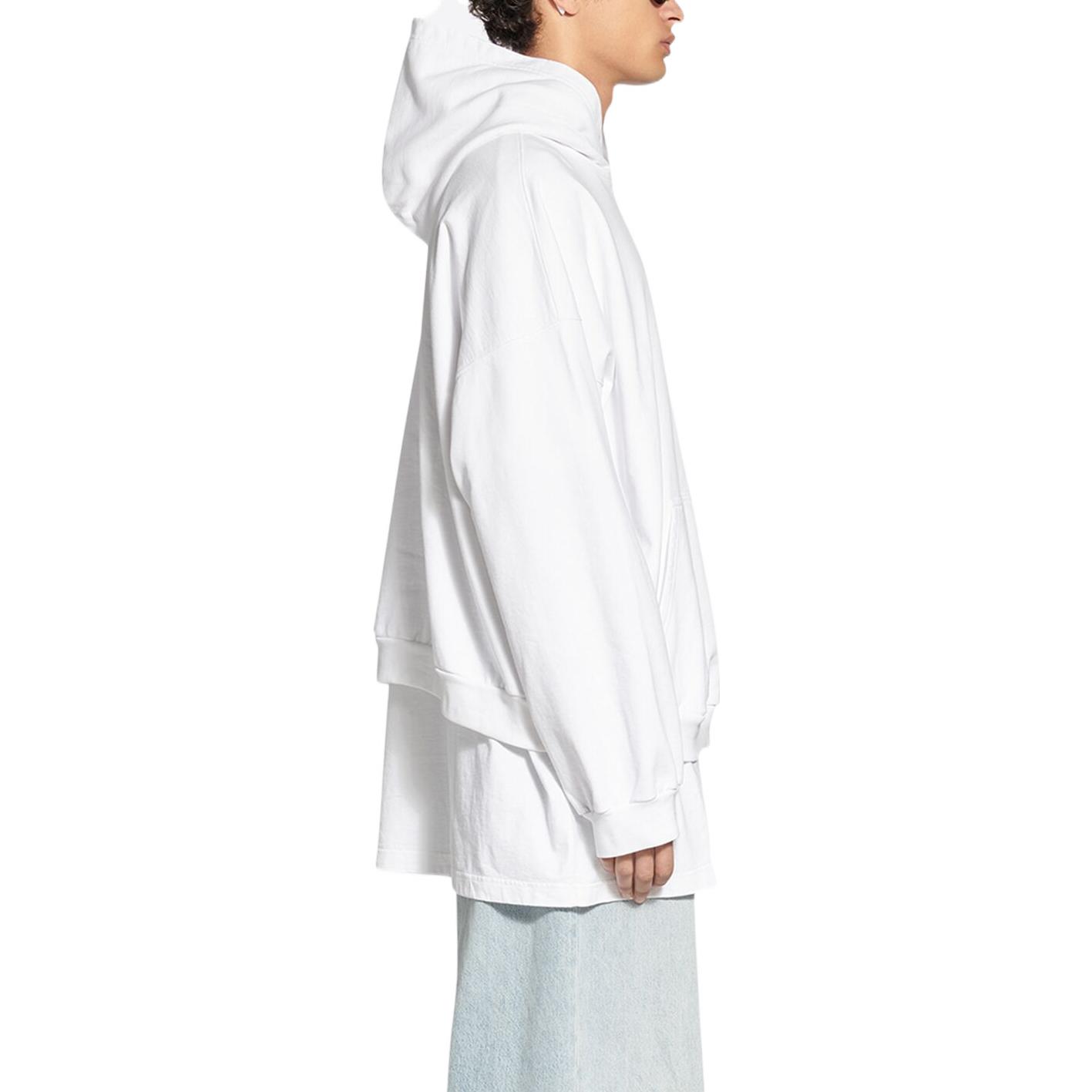 Balenciaga 520 Capsule SS22 White Numeric Print Oversized Hoodie Unisex 674986TMVL69164 圖 5