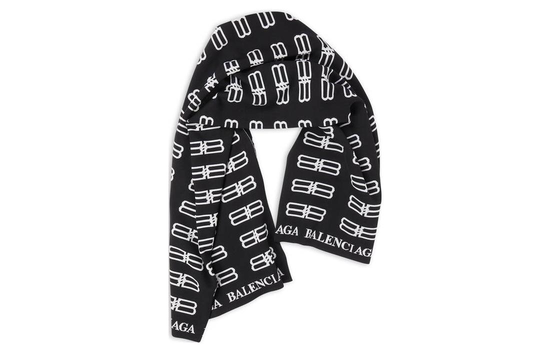 Balenciaga  Alphabet Knit Warm Scarf Simple Fashion Style 7192294C6B81077
