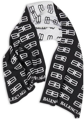 巴黎世家字母针织保暖围巾 简约时尚风格 7192294C6B81077 Lookbook 巴黎世家字母针织保暖围巾 简约时尚风格 7192294C6B81077