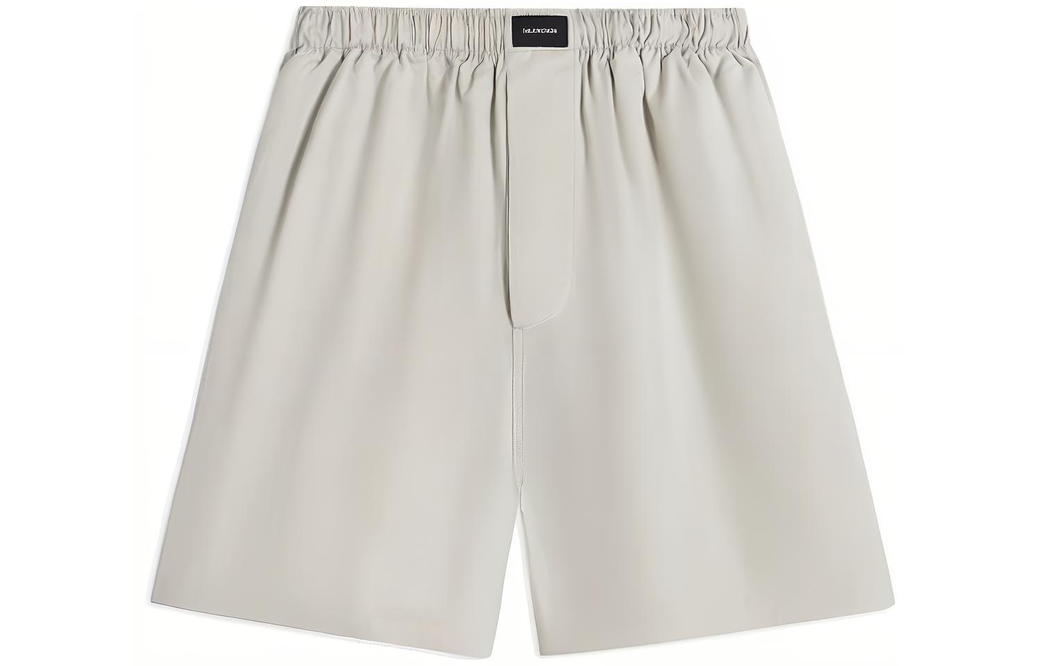 Balenciaga  Beige Elastic Waist Casual Straight Fit Shorts. 672410TKM019800
