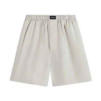 Balenciaga Beige Elastic Waist Casual Straight Fit Shorts. 672410TKM019800
