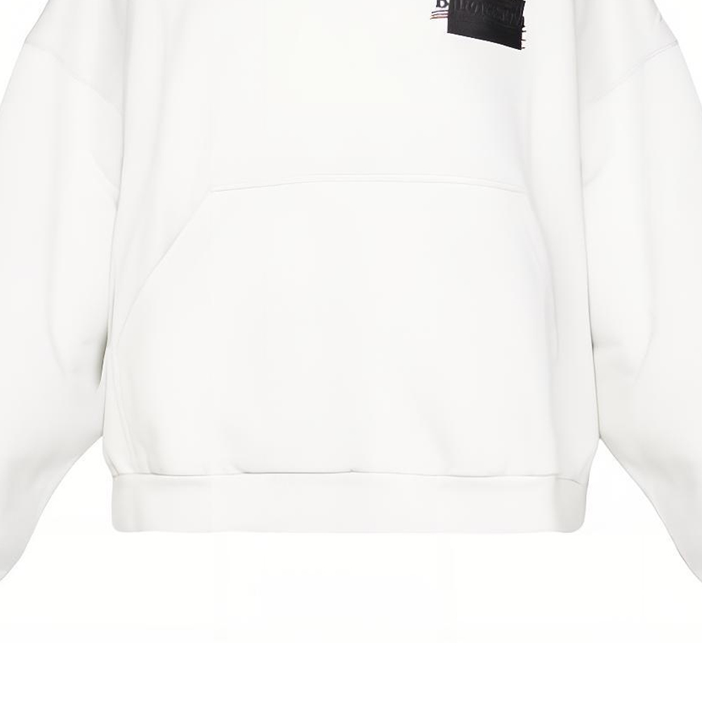 Balenciaga  Beige Letter Print Oversized Hoodie Sweatshirt. 713677TNVG29592 圖 6