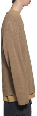 Balenciaga Beige Oversized Knit Crewneck Long Sleeve Sweater Casual. 678555T32189610 Purchase Balenciaga Beige Oversized Knit Crewneck Long Sleeve Sweater Casual. 678555T32189610