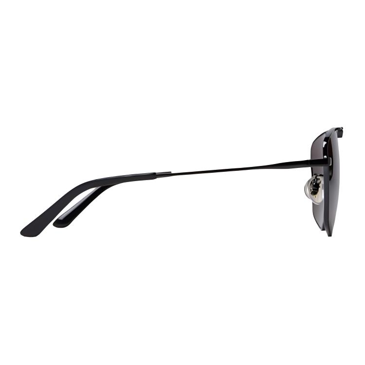 Balenciaga  Black Aviator Sunglasses with Front Logo Print. 703445T00001000 圖 3