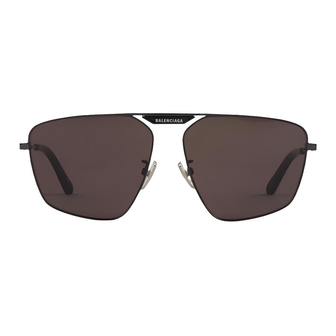 Balenciaga  Black Aviator Sunglasses with Front Logo Print. 703445T00001000 圖 4