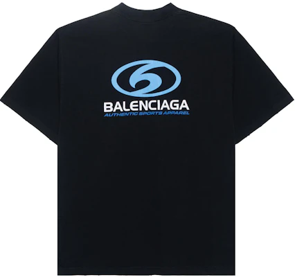 巴黎世家 黑藍色Logo印花寬鬆版圓領T恤 764235TPVU61165 Lookbook 巴黎世家 黑藍色Logo印花寬鬆版圓領T恤 764235TPVU61165