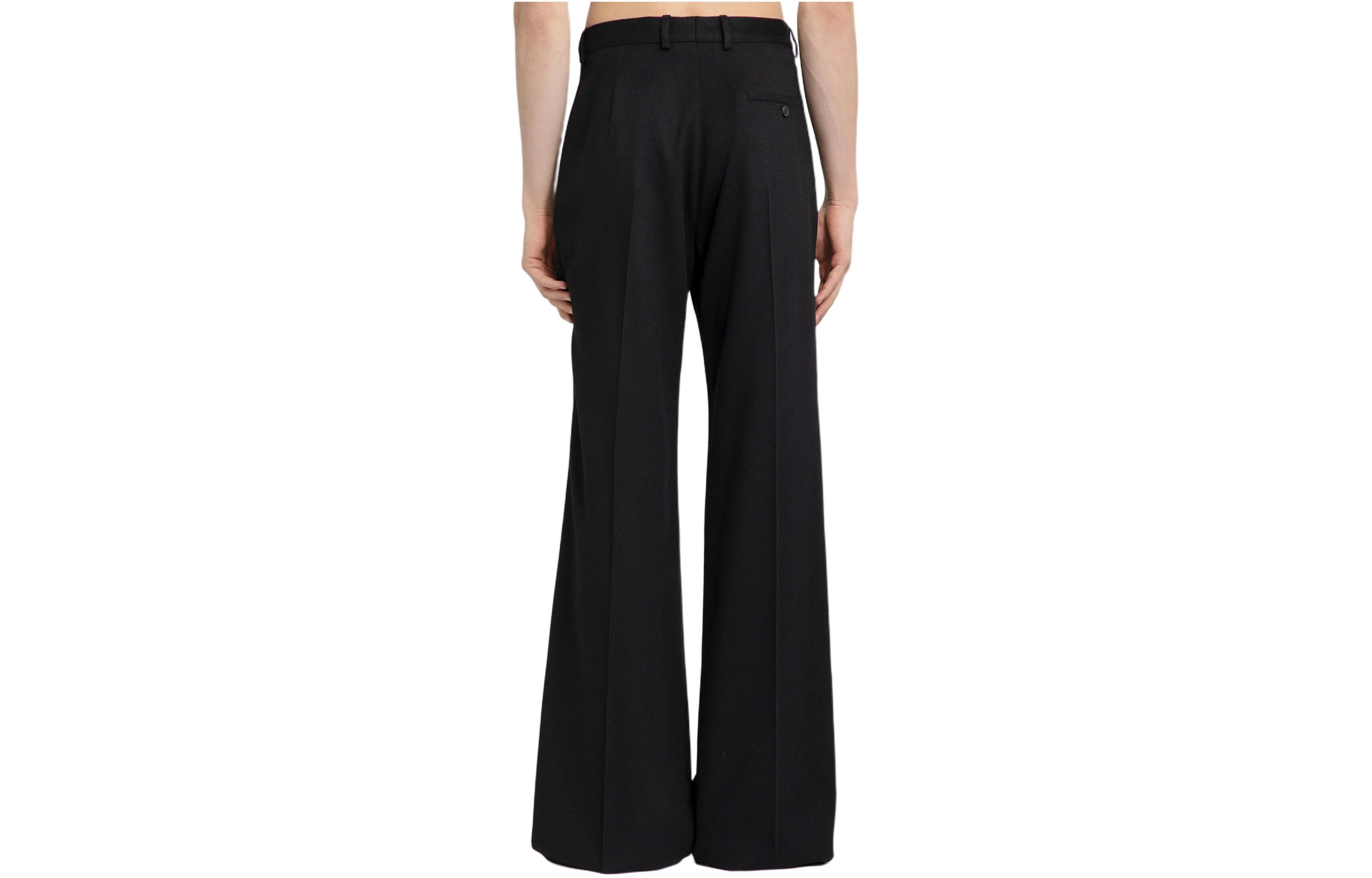 Lookbook Balenciaga 黑色日常中腰寬鬆剪裁拉鍊直筒褲. 773246TPT321000