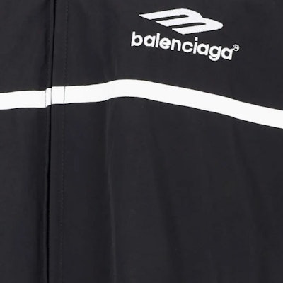Chaqueta Casual Balenciaga Negra Colorblock con Logo Estampado de Ajuste Regular. 763436TNQ251000 Details for Chaqueta Casual Balenciaga Negra Colorblock con Logo Estampado de Ajuste Regular. 763436TNQ251000