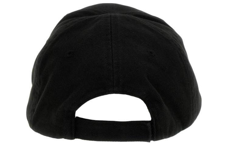 Balenciaga  Black Cotton Baseball Cap with Logo Lettering. 796436410B21081 圖 4