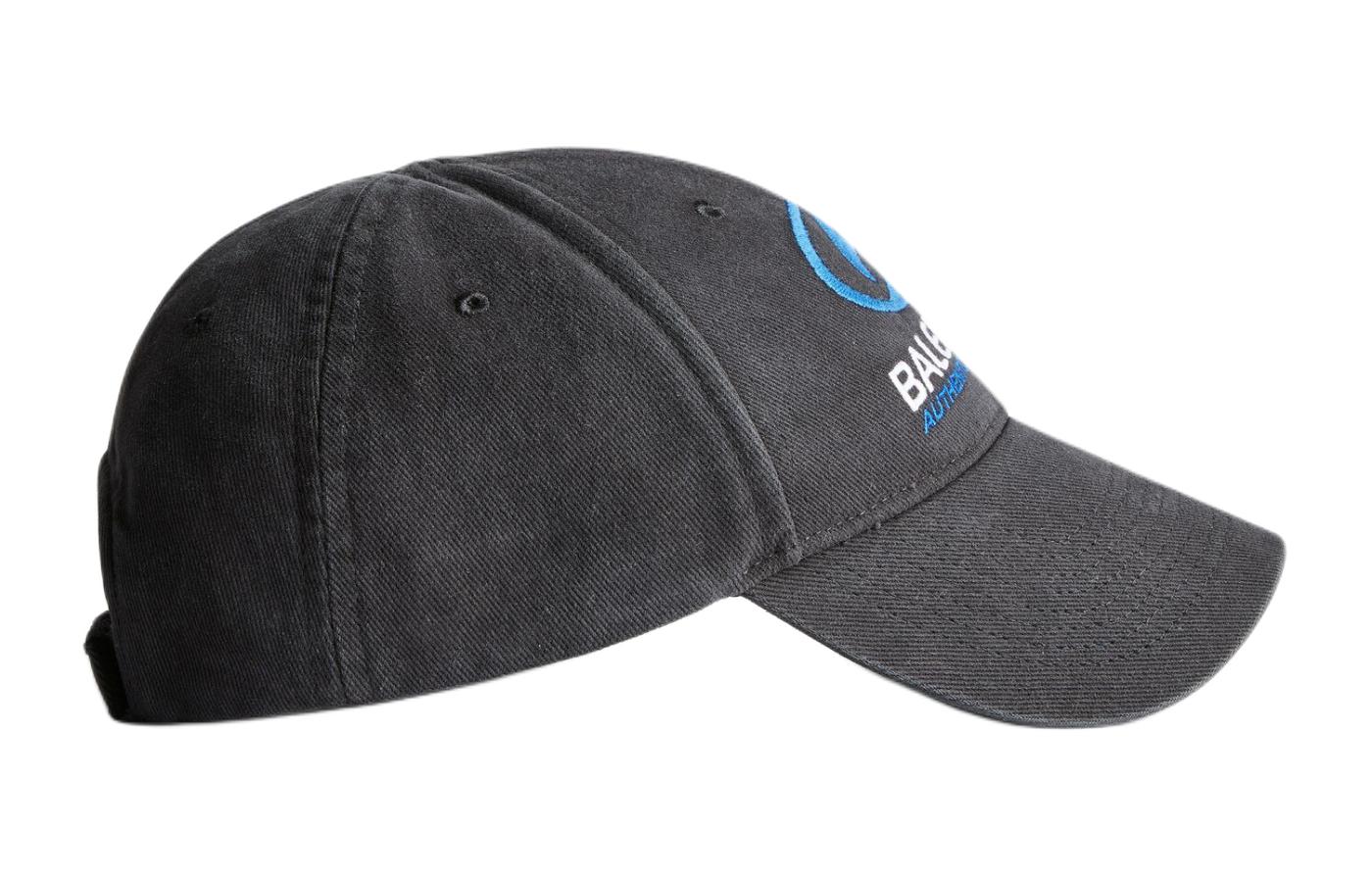 Purchase Balenciaga 黑色棉質斜紋刺繡標誌棒球帽 771966410B21001