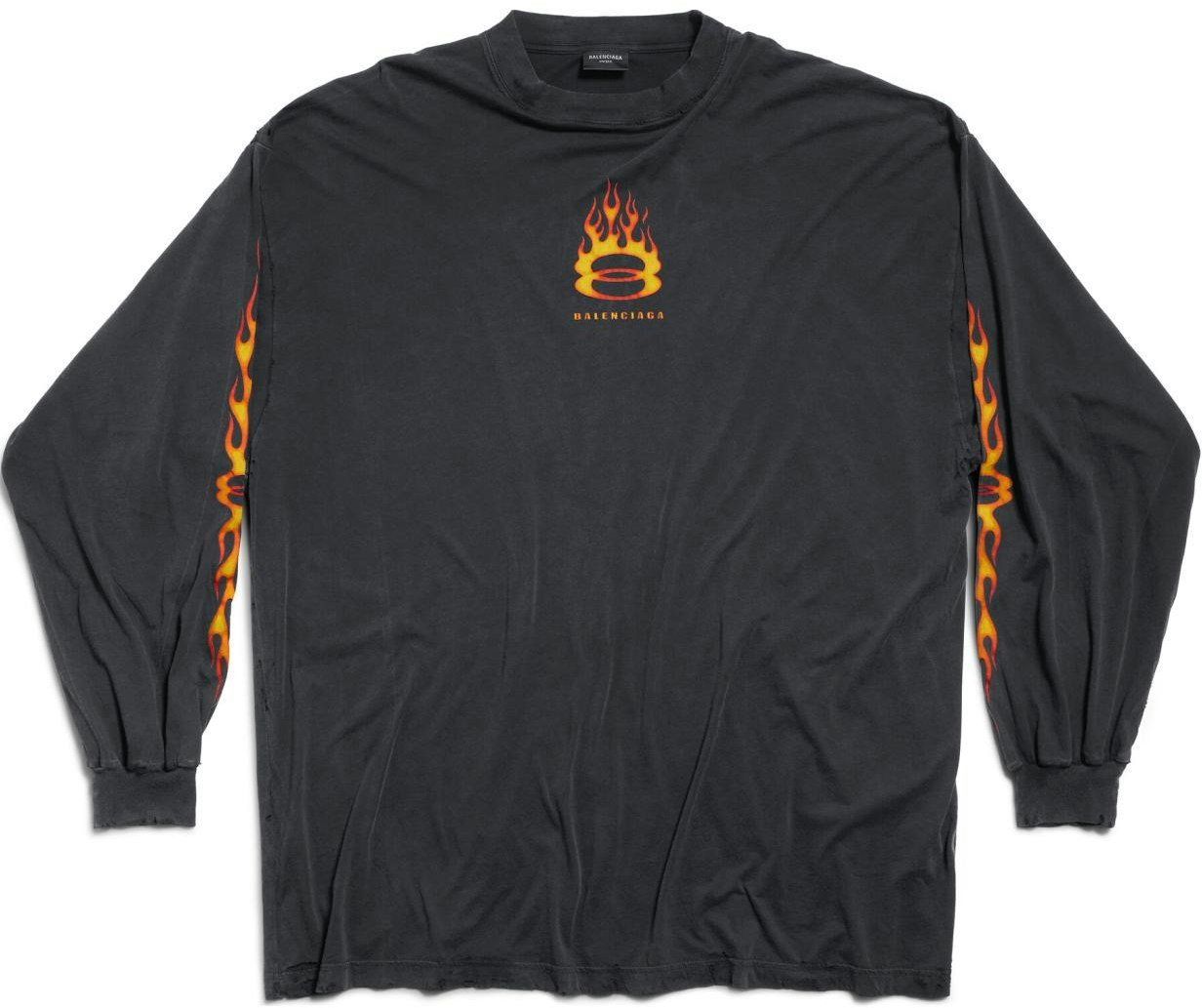 balenciaga-black-crewneck-long-sleeve-flame-print-t-shirt-standard-fit-796917-tqvw-61134