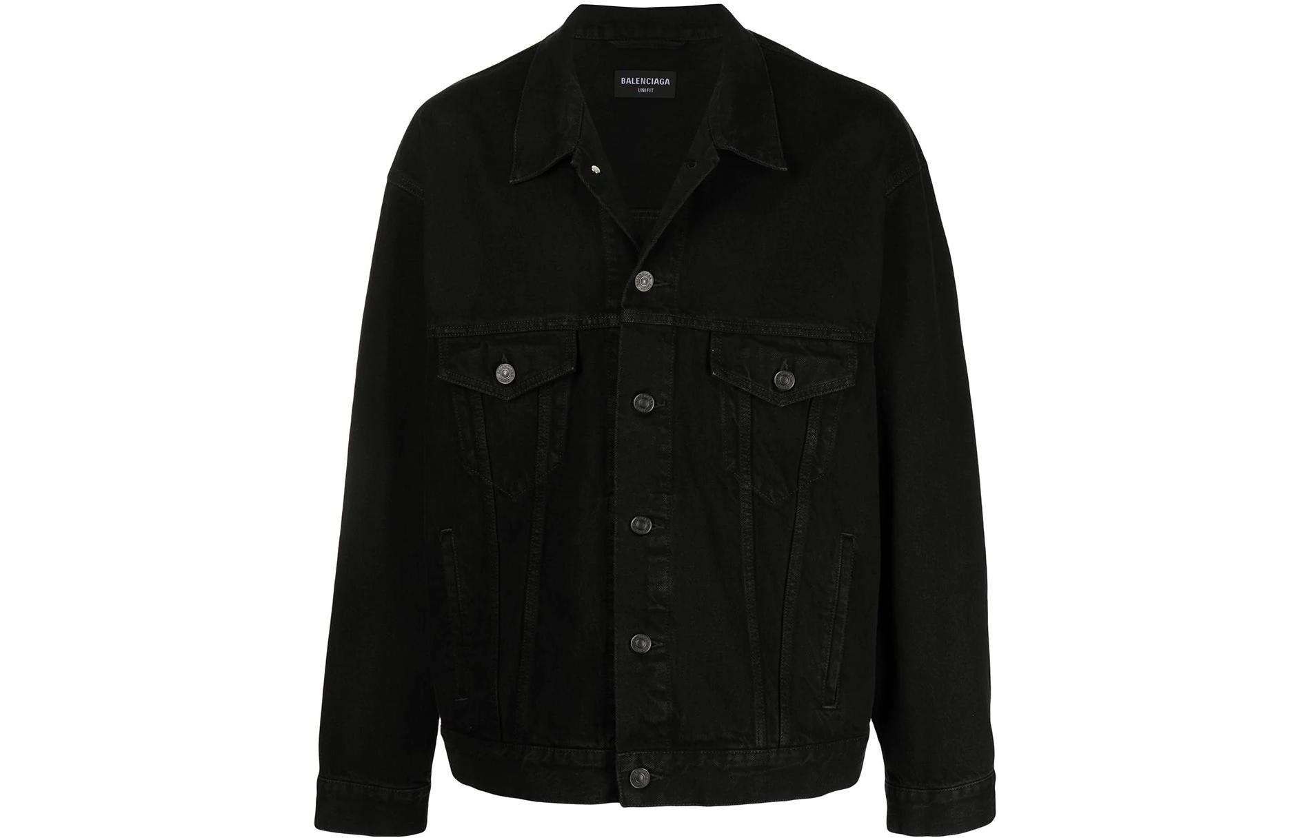 Balenciaga  Black Denim Jacket Single-Breasted Casual Long Sleeve 675206TEW051105 圖 2