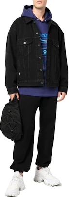 Balenciaga Chaqueta Negra de Mezclilla Casual de Manga Larga Un Botón 675206TEW051105 Lookbook Balenciaga Chaqueta Negra de Mezclilla Casual de Manga Larga Un Botón 675206TEW051105