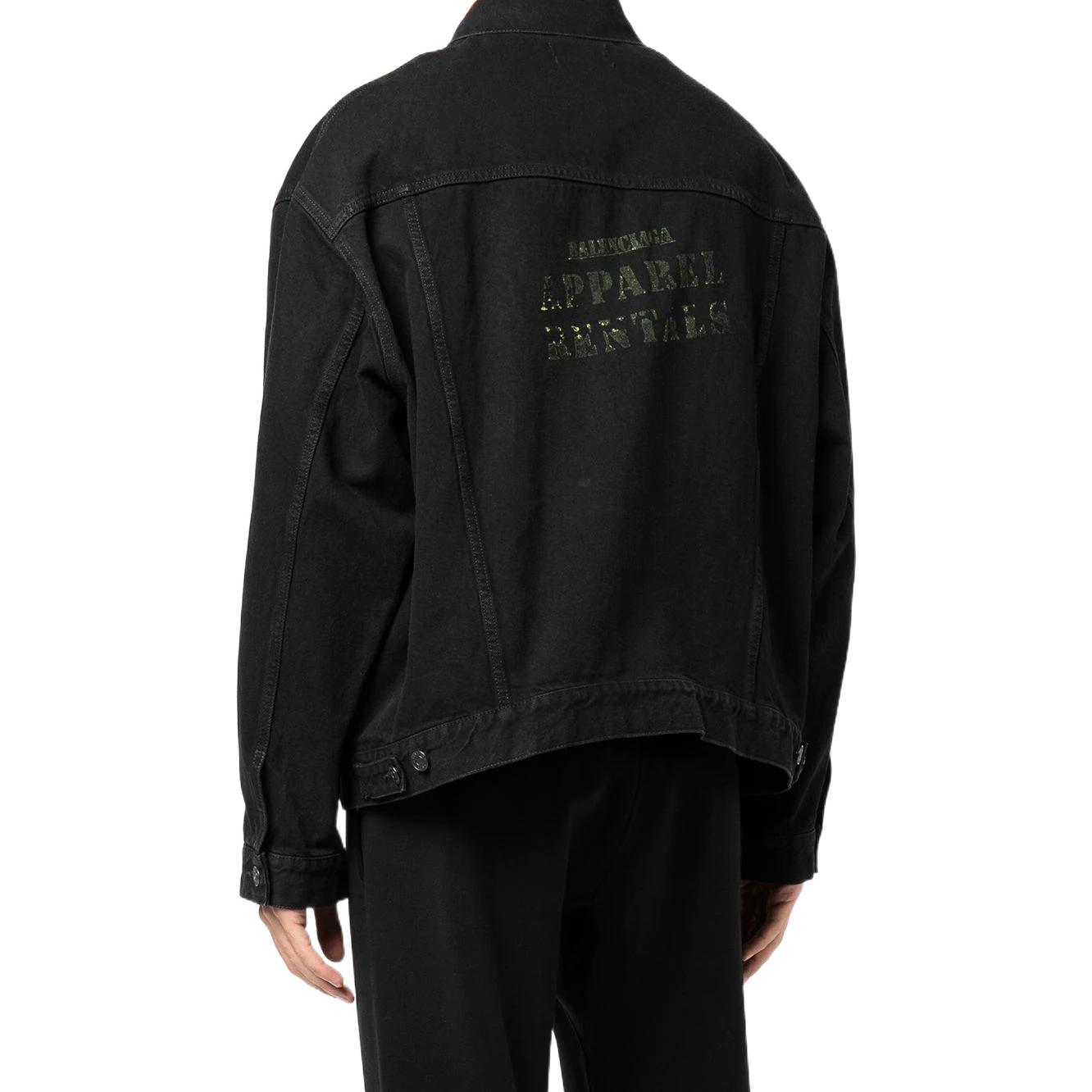 Balenciaga  Black Denim Jacket Single-Breasted Casual Long Sleeve 675206TEW051105 圖 4