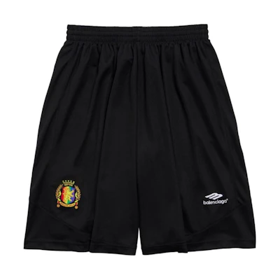 Balenciaga Black Elastic Waist Relaxed Fit Casual Shorts. 767862TPVG21070