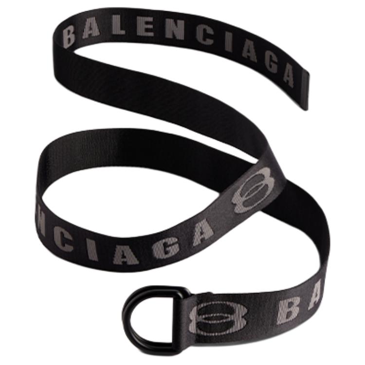 Balenciaga  Black Fabric Metal Buckle Belt 4CM Wide. 7944852AA5W1064