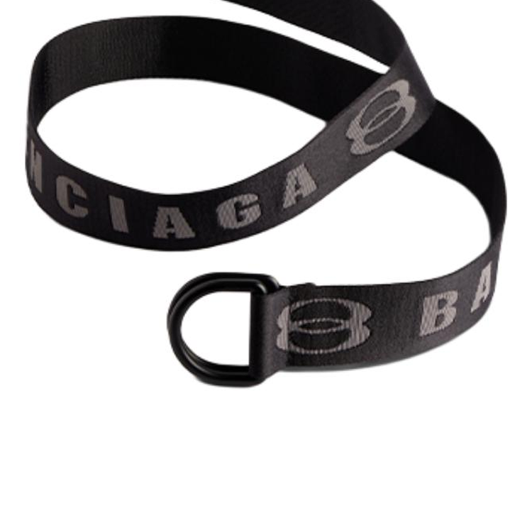 Shop Balenciaga  Black Fabric Metal Buckle Belt 4CM Wide. 7944852AA5W1064