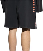 Purchase Balenciaga Black Frayed Lace-Up Casual Shorts. 826635TSVE11041