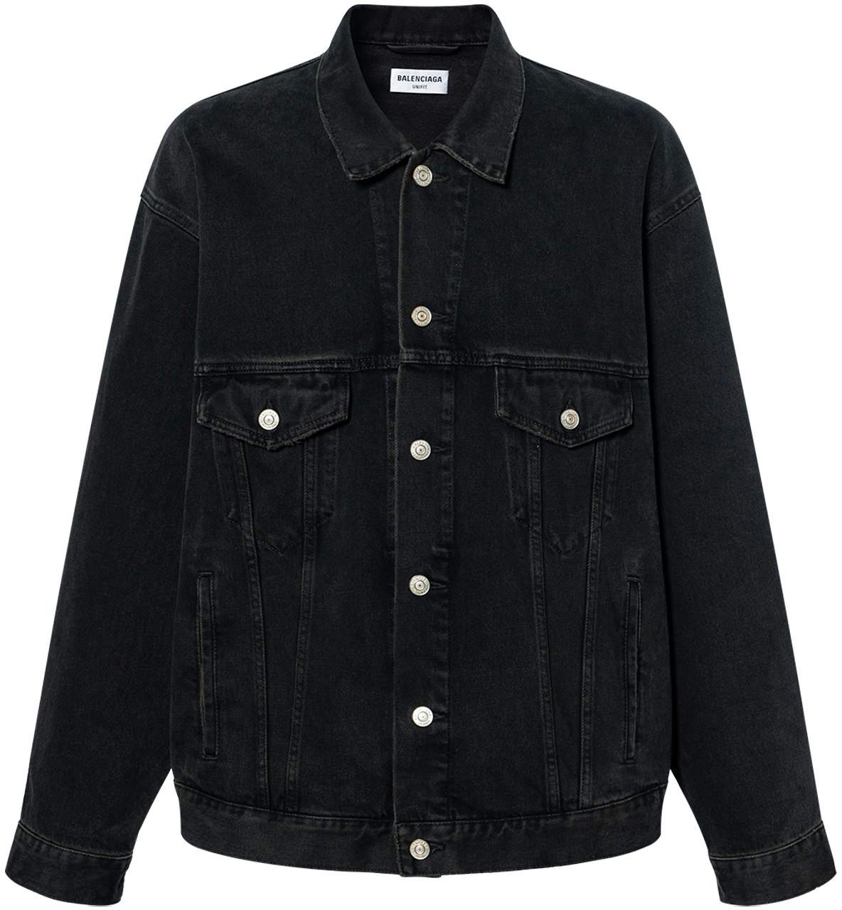 balenciaga-black-graffiti-denim-jacket-with-single-button-closure-678354-tiwa-20114