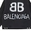 Sizing Balenciaga Black Graffiti Denim Jacket with Single Button Closure. 678354TIWA20114
