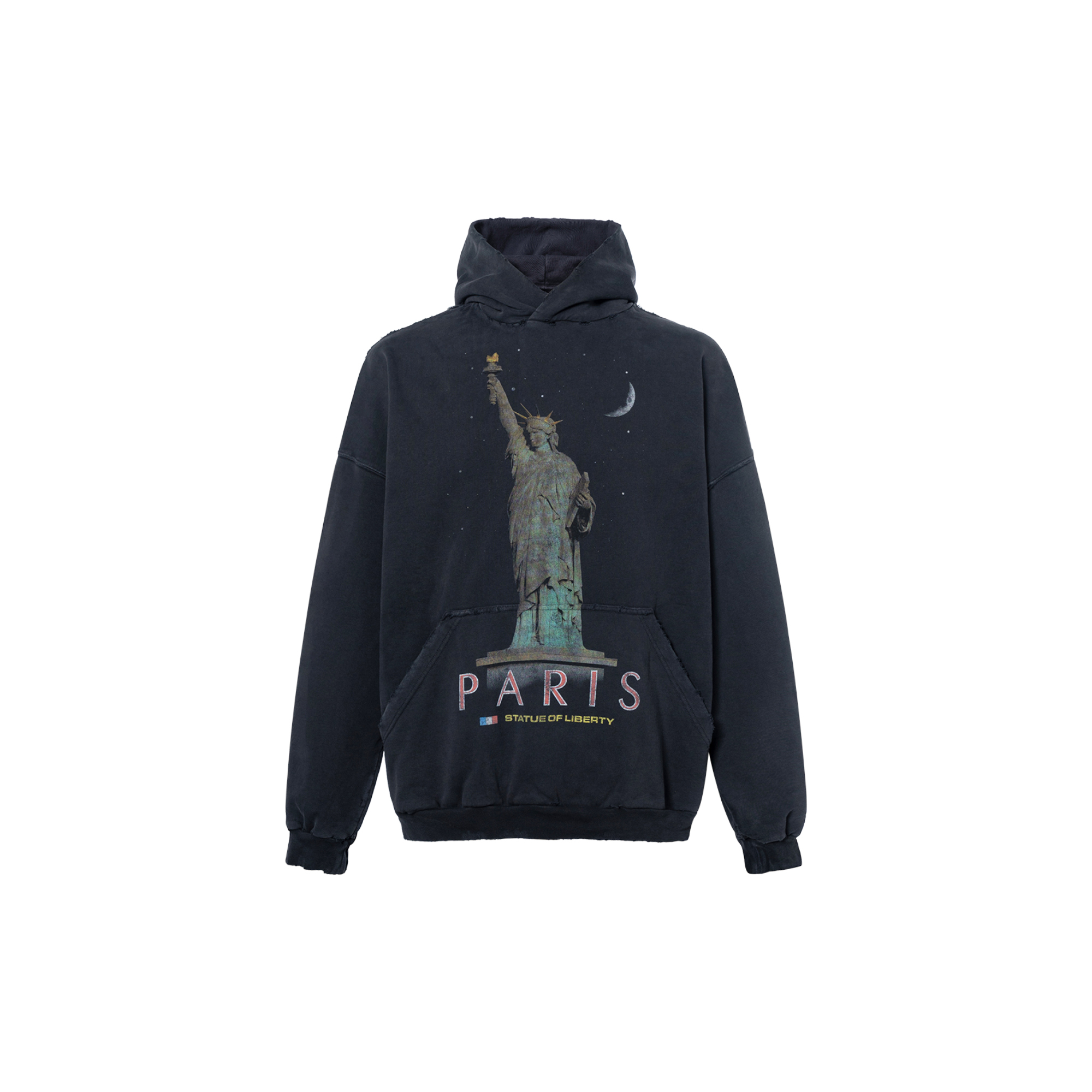 Order Sudadera Con Capucha Balenciaga Negra Gráfica Oversize. 739024TQVS11083