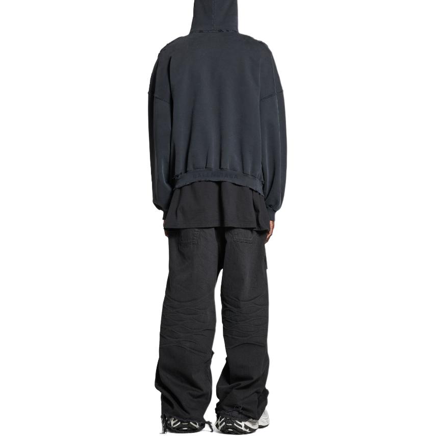 Purchase Sudadera Con Capucha Balenciaga Negra Gráfica Oversize. 739024TQVS11083