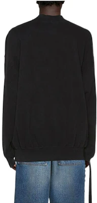 バレンシアガ ブラック グラフィック プリント プルオーバー スウェットシャツ 652981TIVA21000 Purchase バレンシアガ ブラック グラフィック プリント プルオーバー スウェットシャツ 652981TIVA21000