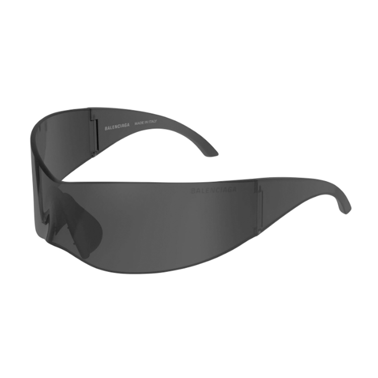 Balenciaga  Black Irregular Shape Sunglasses with Solid Color Design. 768060T00031000 圖 2