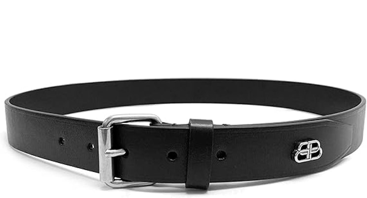 Balenciaga Black Leather Belt with Logo Buckle, Distressed, 3CM Width. 593924-1CH0B-1000 Order Balenciaga Black Leather Belt with Logo Buckle, Distressed, 3CM Width. 593924-1CH0B-1000