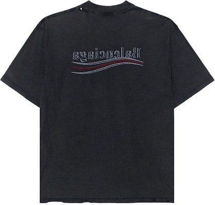 巴黎世家 黑色字母标志圆领T恤 830247TSVF39668 Lookbook 巴黎世家 黑色字母标志圆领T恤 830247TSVF39668