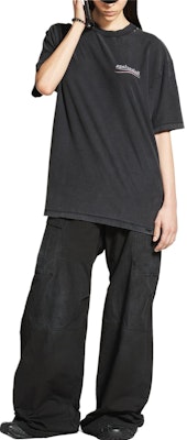 巴黎世家 黑色字母标志圆领T恤 830247TSVF39668 Purchase 巴黎世家 黑色字母标志圆领T恤 830247TSVF39668