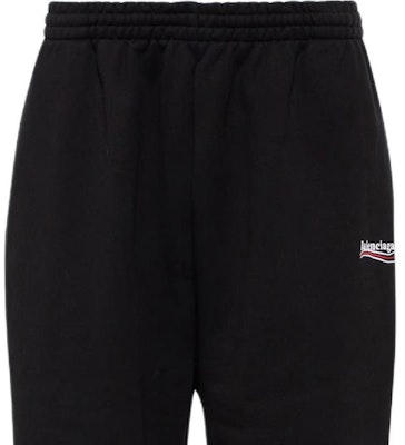 巴黎世家 黑色字母logo刺繡針織彈性口袋運動長褲 674594TKVI91070 Sizing 巴黎世家 黑色字母logo刺繡針織彈性口袋運動長褲 674594TKVI91070