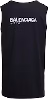 Lookbook Balenciaga Black Letter Print Crew Neck Pullover Vest Regular Fit. 697880TOVO51070